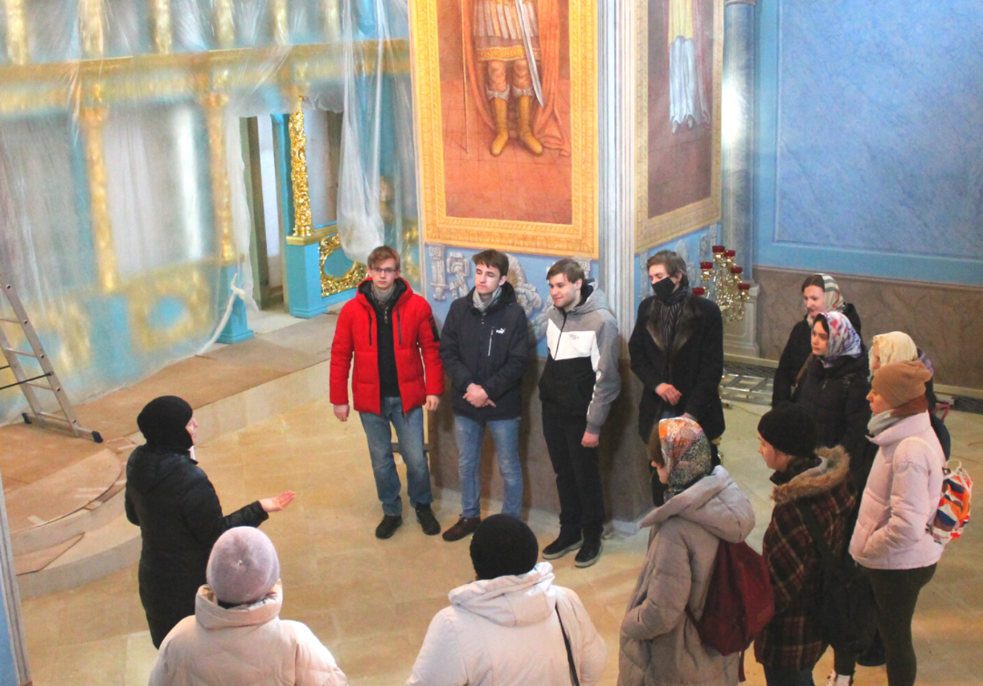 Студенты РГГУ, участники СНО «Документ, архив, дипломатия»» посетили наш монастырь 
