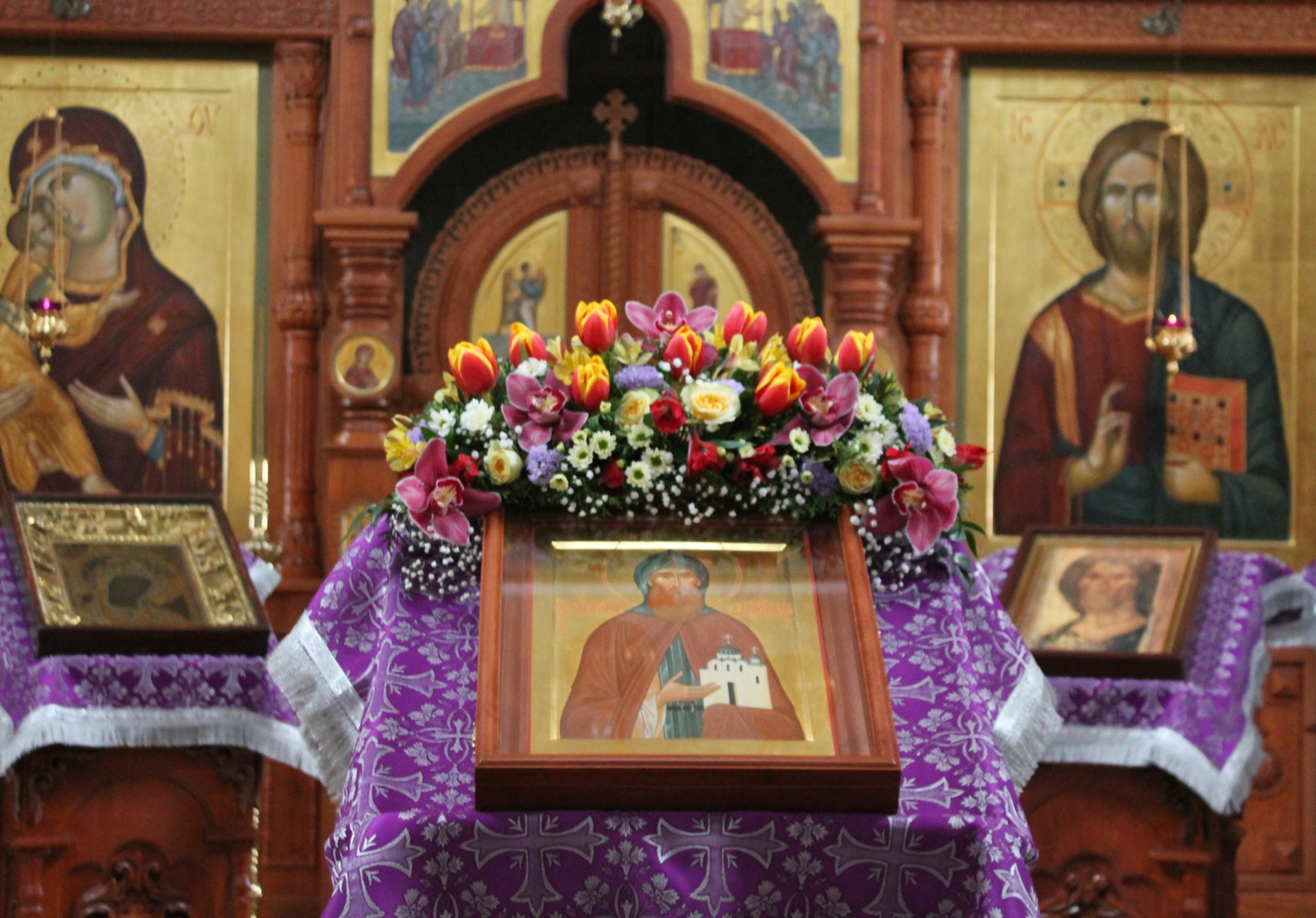 В Феодоровском монастыре молитвенно почтили память святого благоверного князя Даниила Московского 